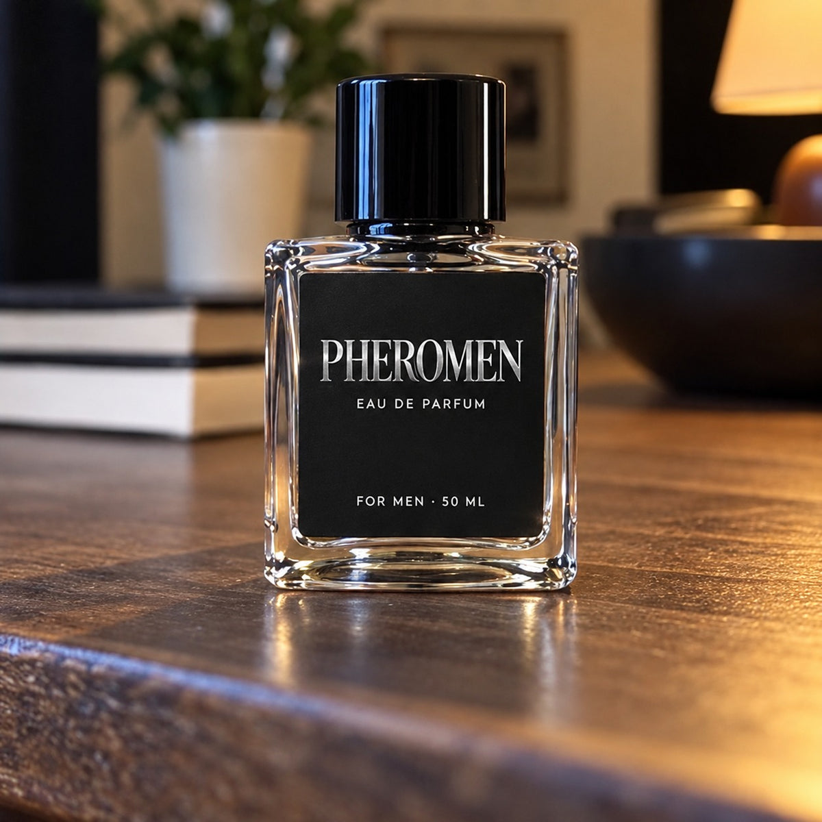 Frasco de Pheromen en un living